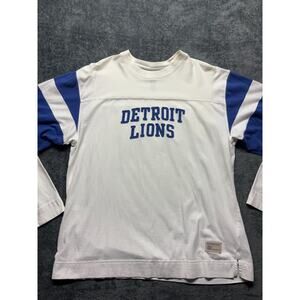 VTG REEBOK DETROIT LIONS Sweatshirt Mens L Gridiron Classic Y2K (yellowed neck)